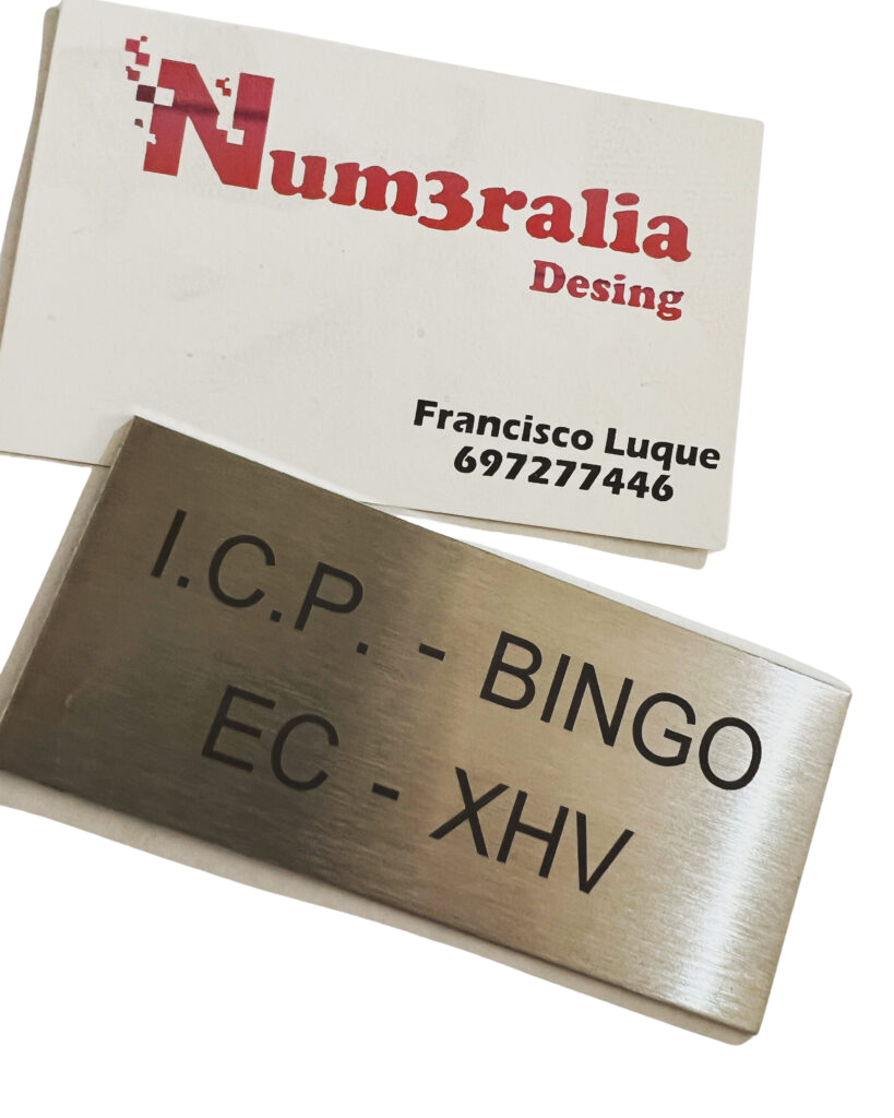 Placas identificativas