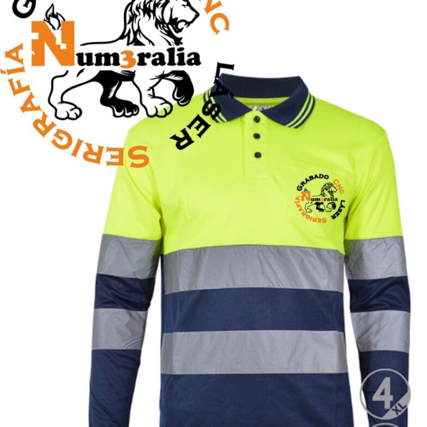 Polo Manga Larga Alta Visibilidad